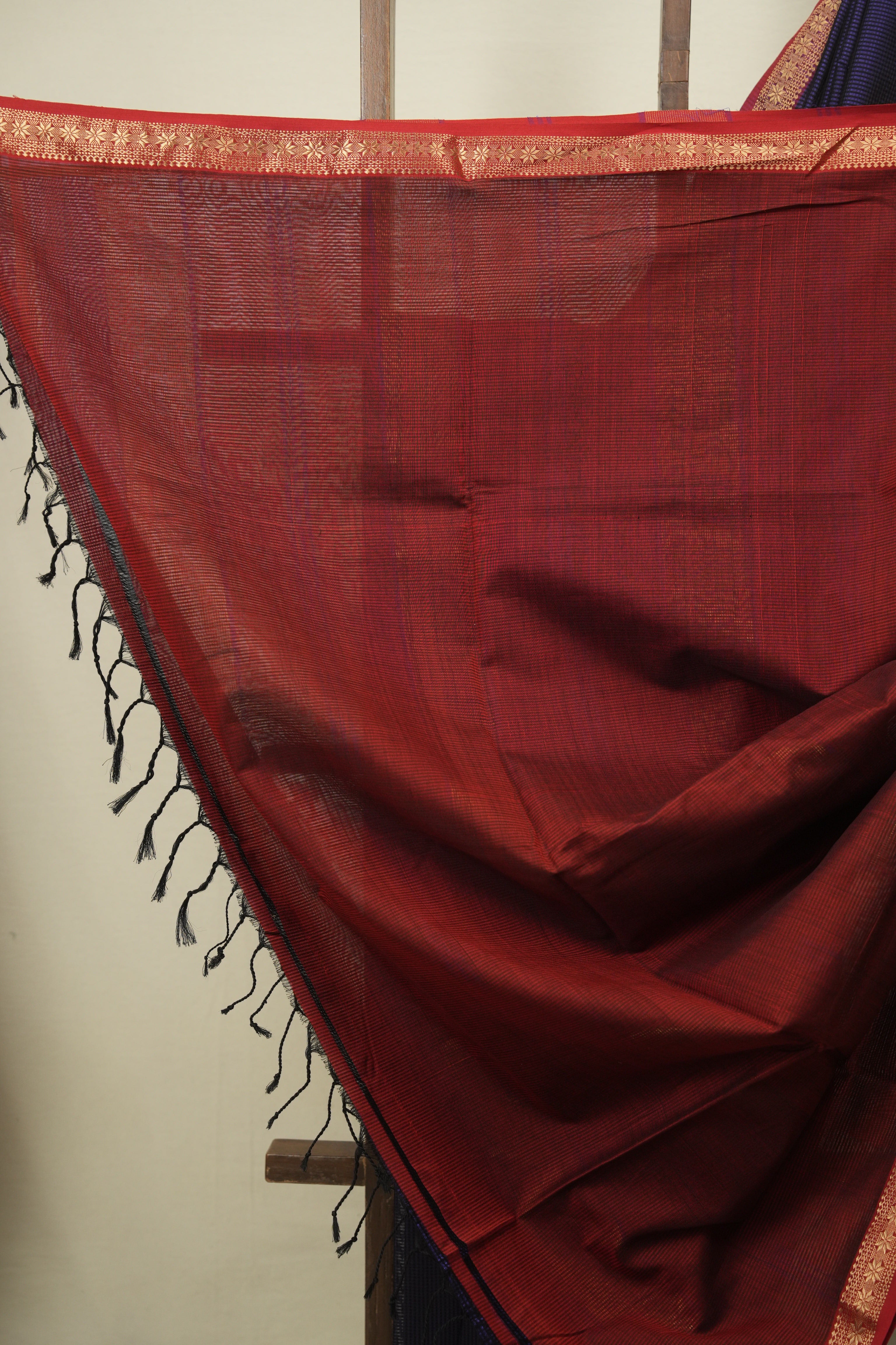 Purple Maheshwari Saree - SRPMS1345