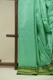 Mint Green Narayan Peth Silk Saree - SRMGNPSS15