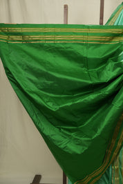 Mint Green Narayan Peth Silk Saree - SRMGNPSS15