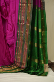 Rani Pink Narayan Peth Silk Saree - SRRPNPSS06