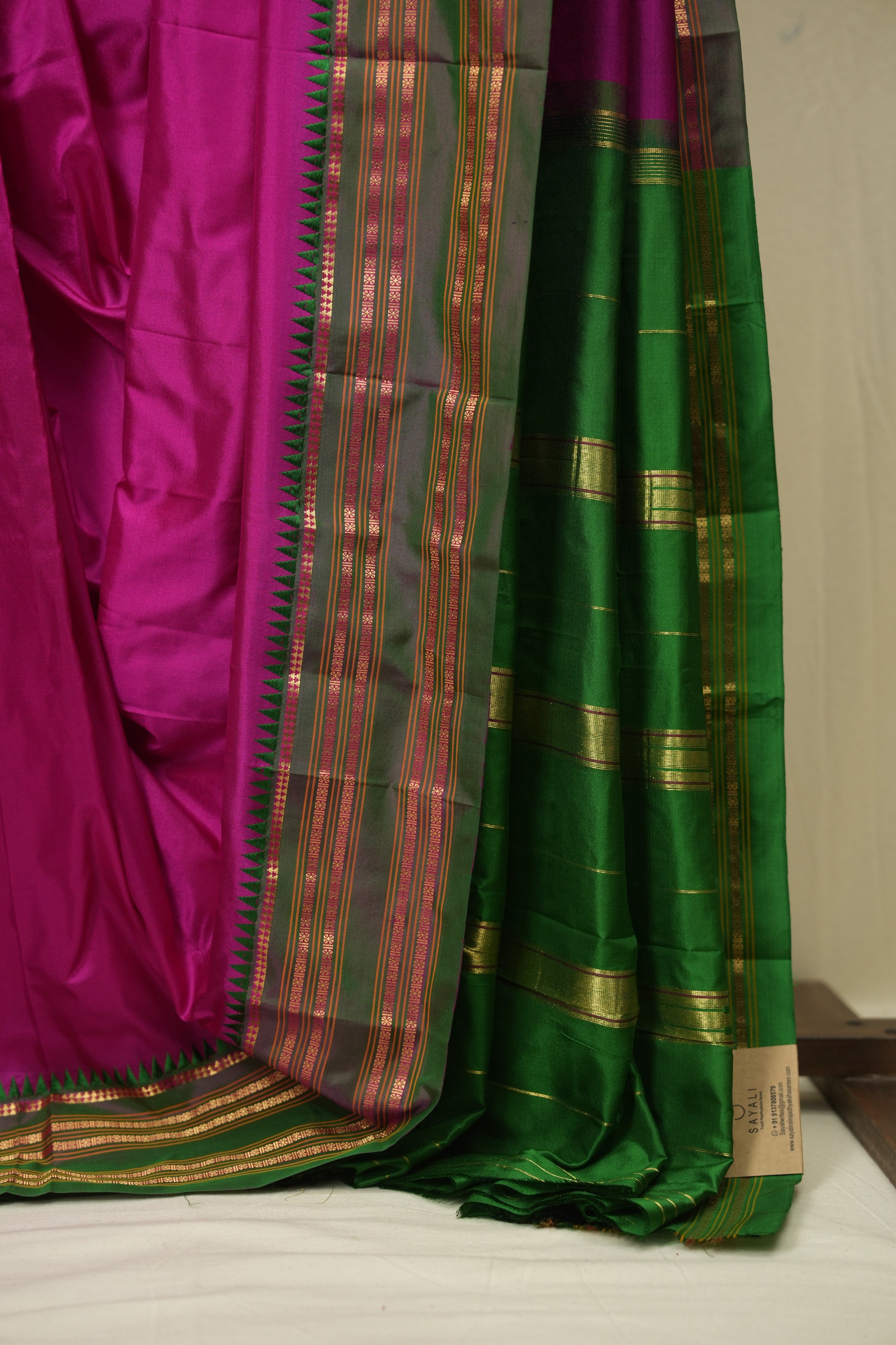 Rani Pink Narayan Peth Silk Saree - SRRPNPSS06