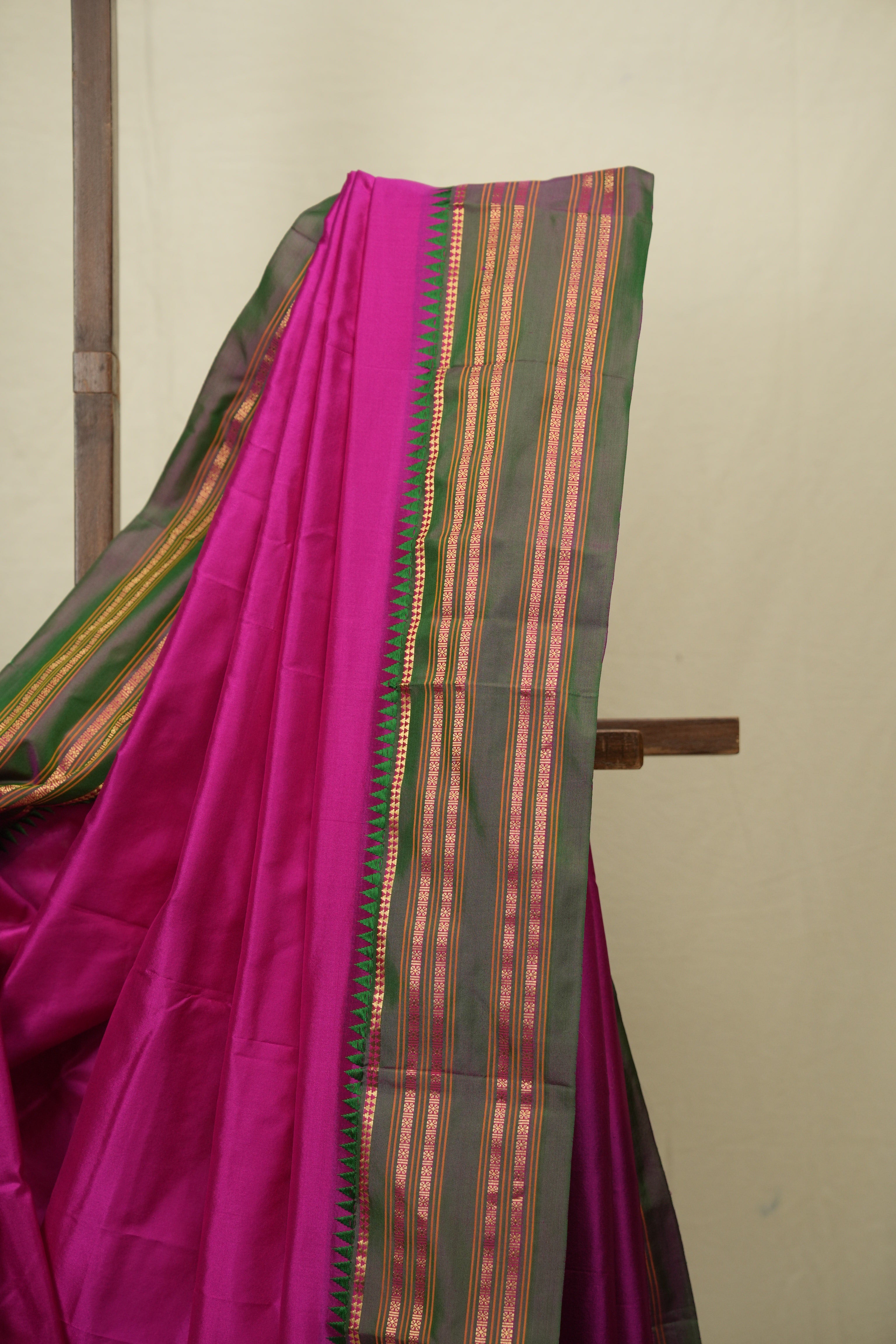 Rani Pink Narayan Peth Silk Saree - SRRPNPSS06