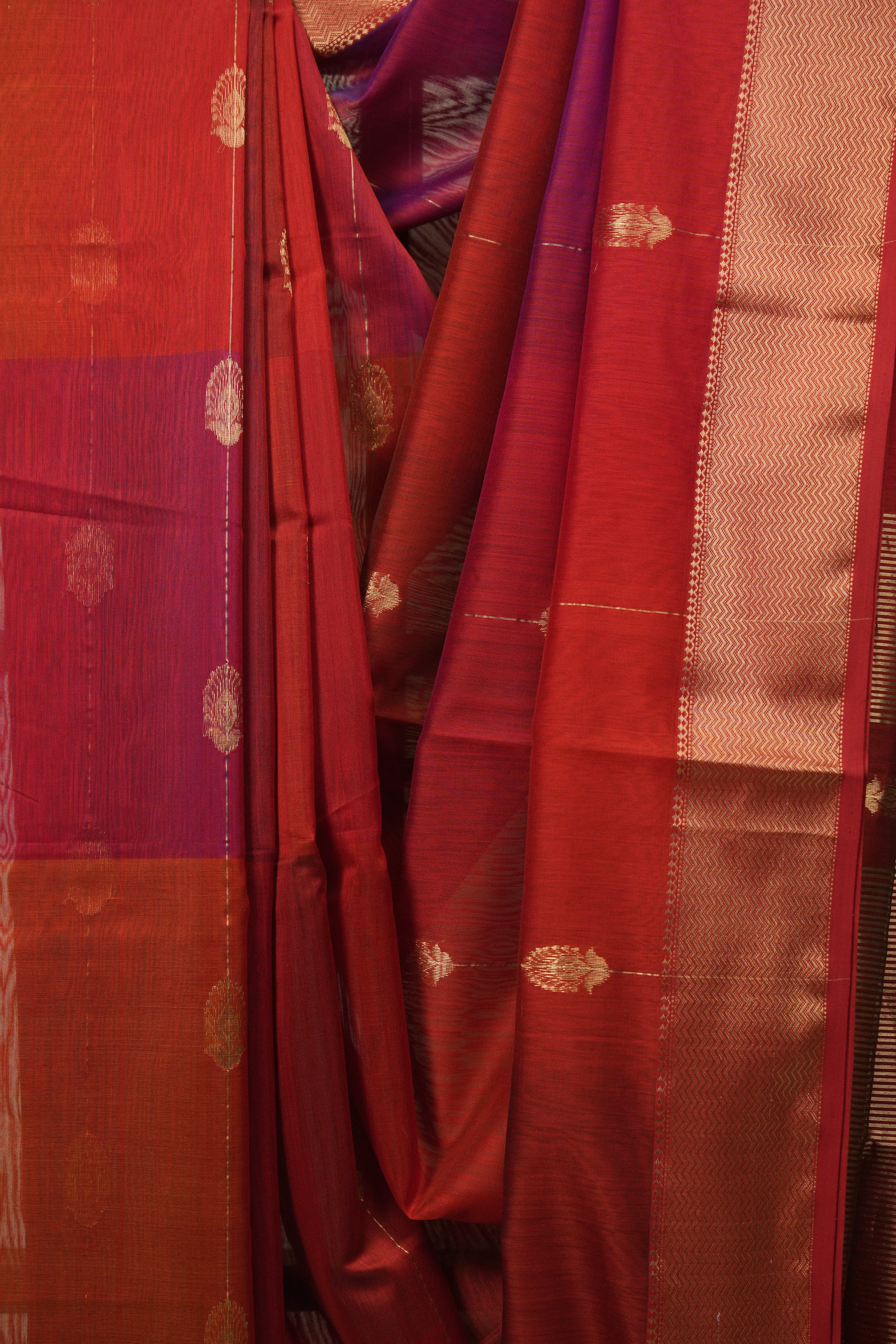Multicolour Maheshwari Saree- SRMMS1361