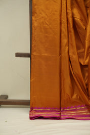 Mustard Narayan Peth Silk Saree - SRMNPSS16