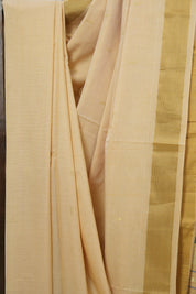 Beige Cotton Paithani Saree - SRBCPS526