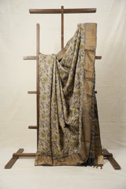 Cream HBP Tussar Silk Saree - SRCHTSS745