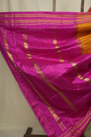 Mustard Narayan Peth Silk Saree - SRMNPSS16