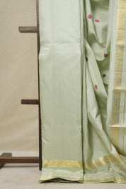 Pastel Mint Green Kanjivaram Silk Saree - SRPMGKSS1036