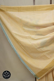 Beige Cotton Paithani Saree - SRBCPS526