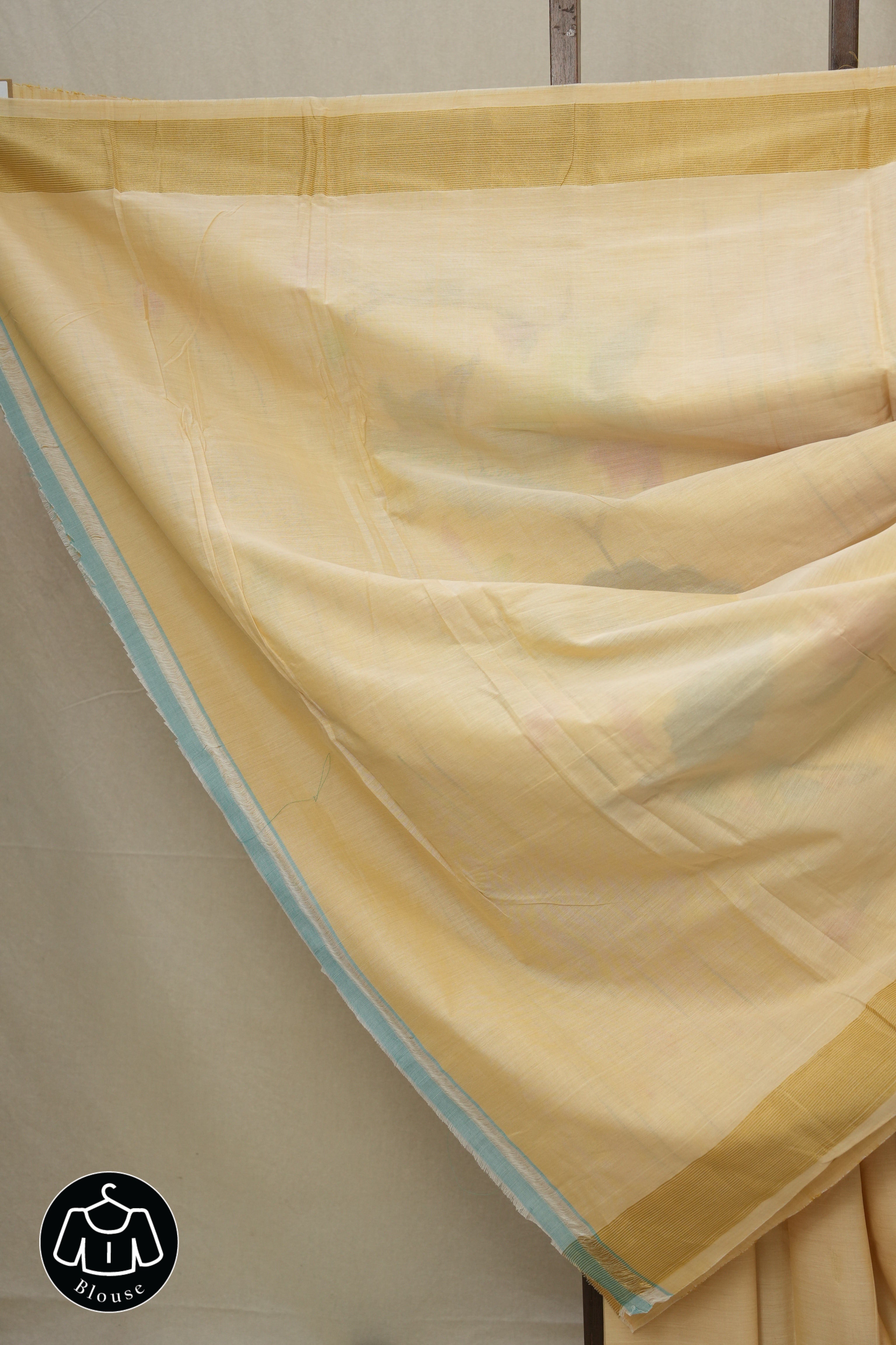 Beige Cotton Paithani Saree - SRBCPS526
