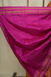 Mustard Narayan Peth Silk Saree - SRMNPSS16