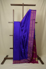 Royal Blue Narayan Peth Silk Saree - SRRBNPSS11