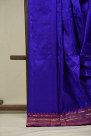 Royal Blue Narayan Peth Silk Saree - SRRBNPSS11