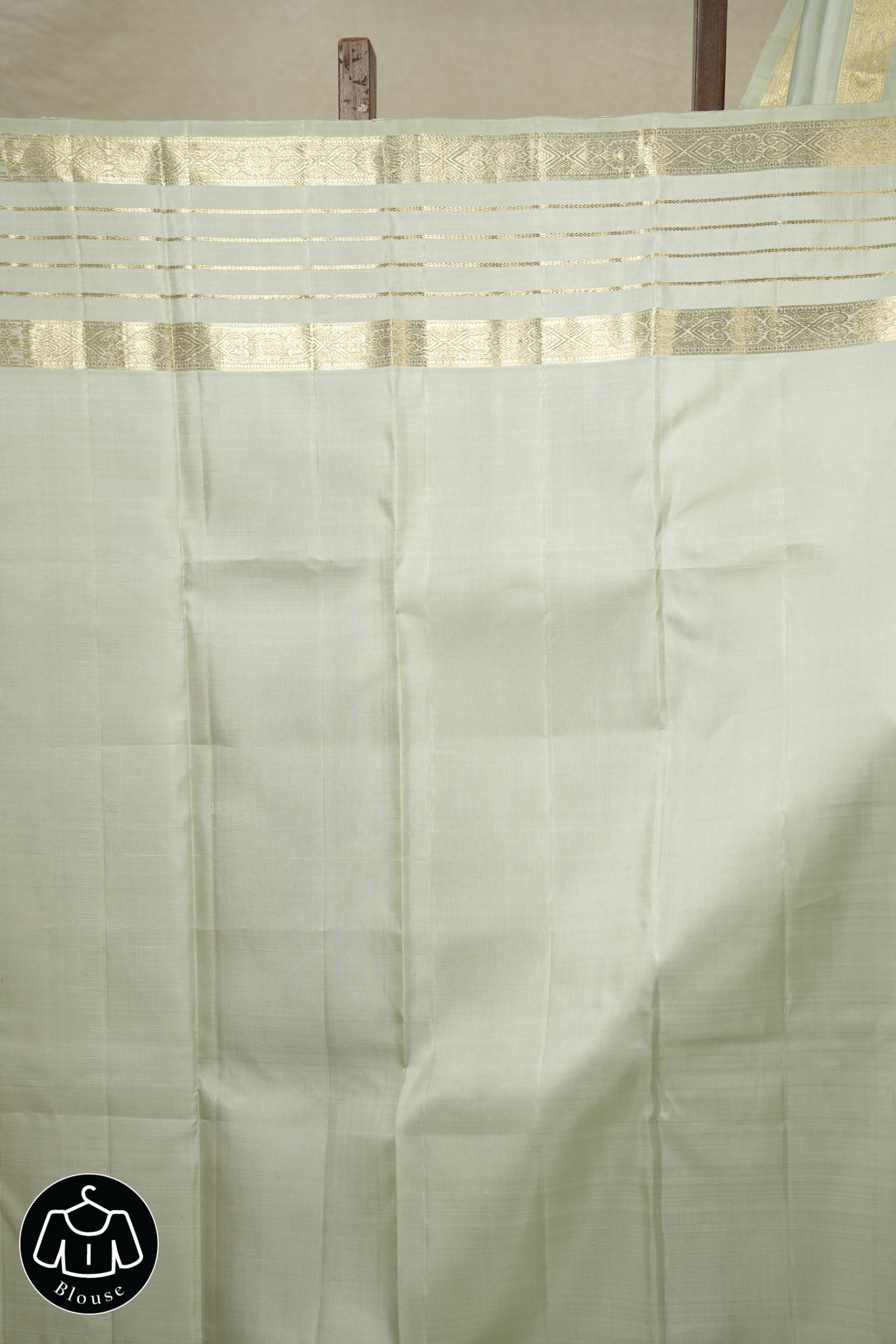 Pastel Mint Green Kanjivaram Silk Saree - SRPMGKSS1036