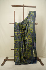Green HBP Modal Silk Saree - SRGMSS730
