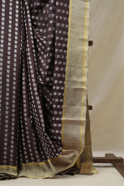 Coffee Brown Kanjivaram Silk Saree - SRCBKSS1030