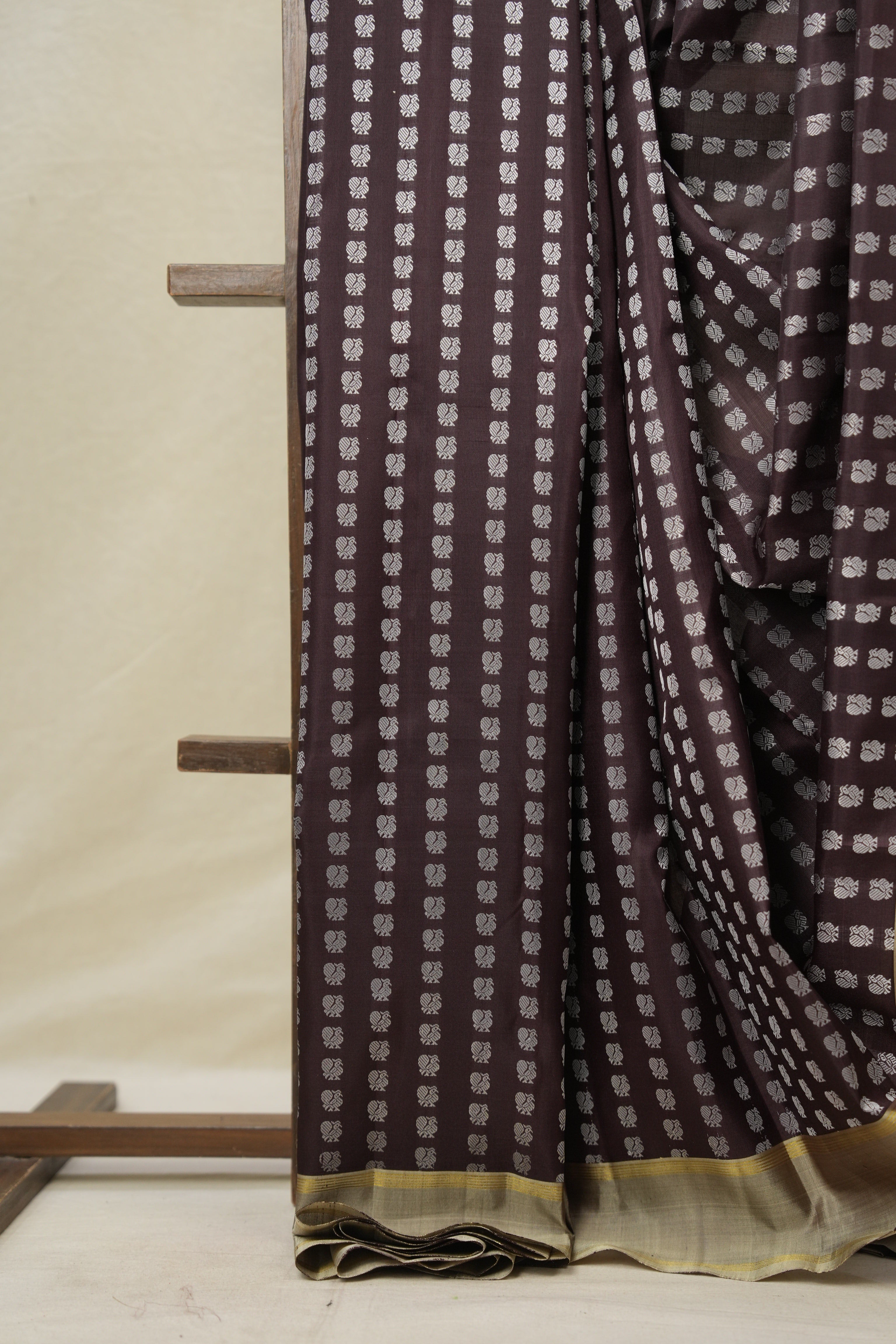 Coffee Brown Kanjivaram Silk Saree - SRCBKSS1030