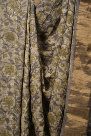 Kashish Cream HBP Tussar Silk Saree - SRKCHTSS744