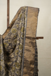 Kashish Cream HBP Tussar Silk Saree - SRKCHTSS744