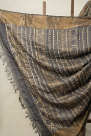 Kashish Cream HBP Tussar Silk Saree - SRKCHTSS744