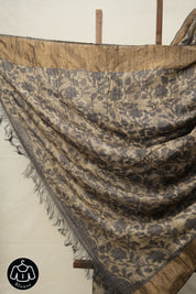 Kashish Cream HBP Tussar Silk Saree - SRKCHTSS744