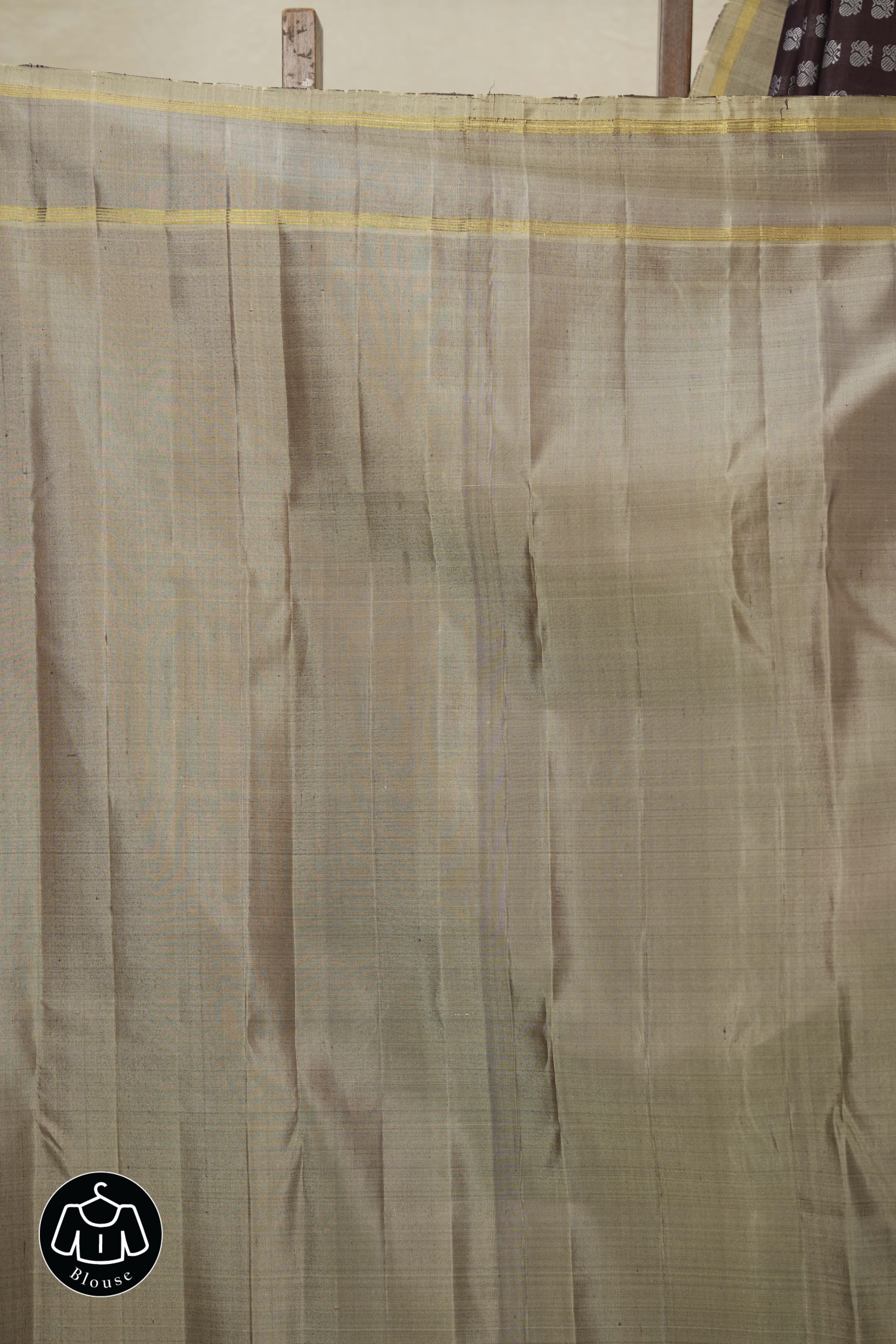 Coffee Brown Kanjivaram Silk Saree - SRCBKSS1030