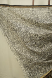 Off-White Kota Doria Saree - SROWKDS284