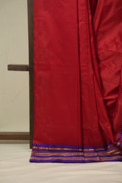 Red Narayan Peth Silk Saree - SRRNPSS13