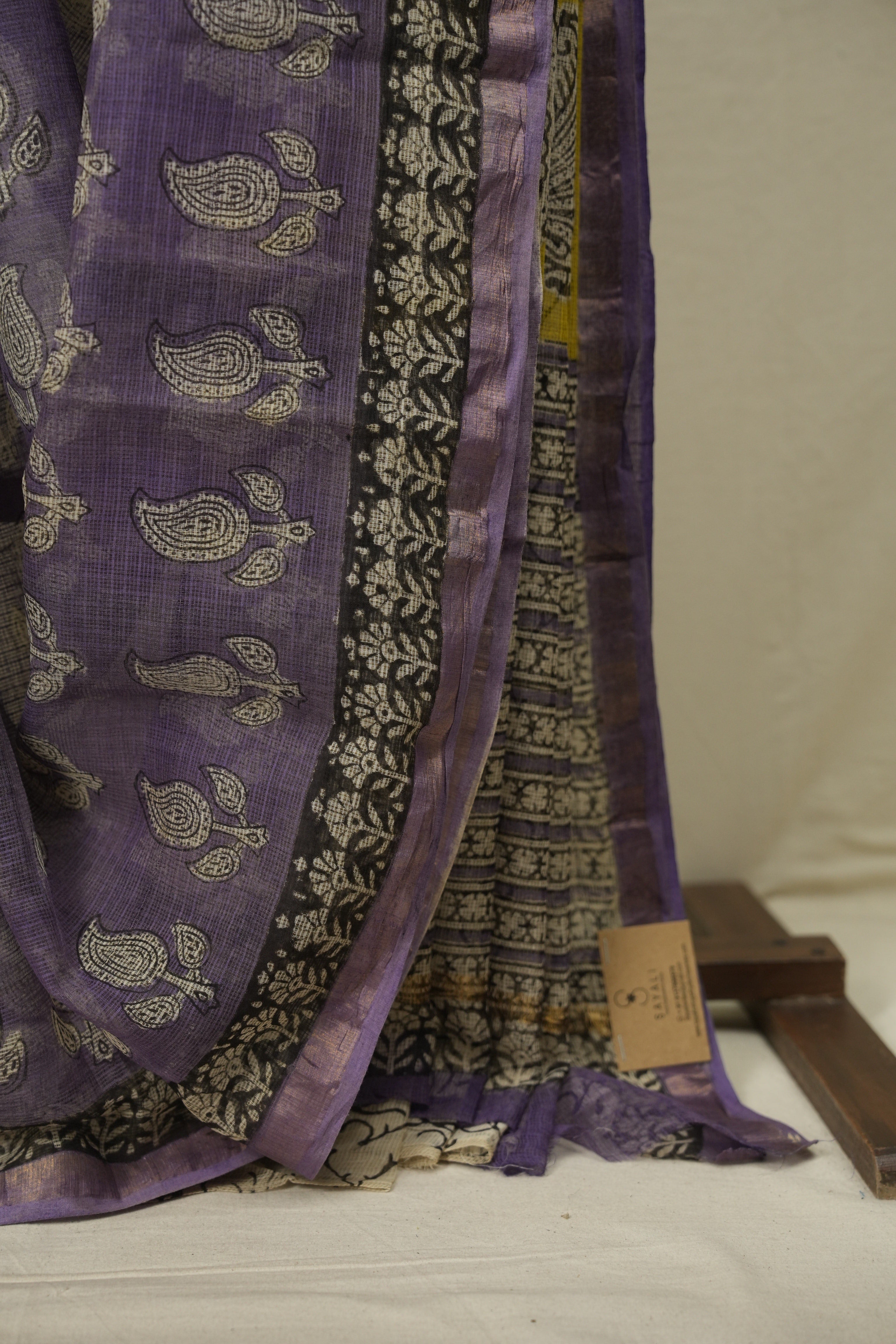 Purple Kota Doria Saree - SRPKDS285