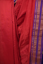 Red Narayan Peth Silk Saree - SRRNPSS13