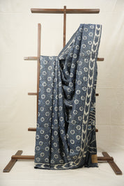 Dark Grey HBP Tussar Silk Saree - SRDGHTSS736