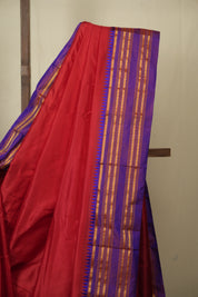 Red Narayan Peth Silk Saree - SRRNPSS13