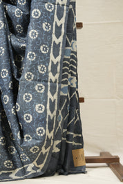 Dark Grey HBP Tussar Silk Saree - SRDGHTSS736