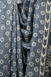 Dark Grey HBP Tussar Silk Saree - SRDGHTSS736