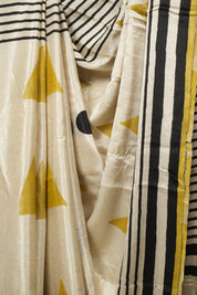 OFF -White HBP Modal Silk Saree - SROWMSS729