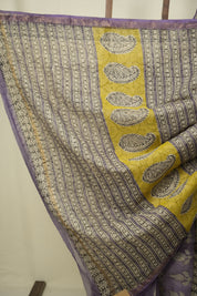 Purple Kota Doria Saree - SRPKDS285