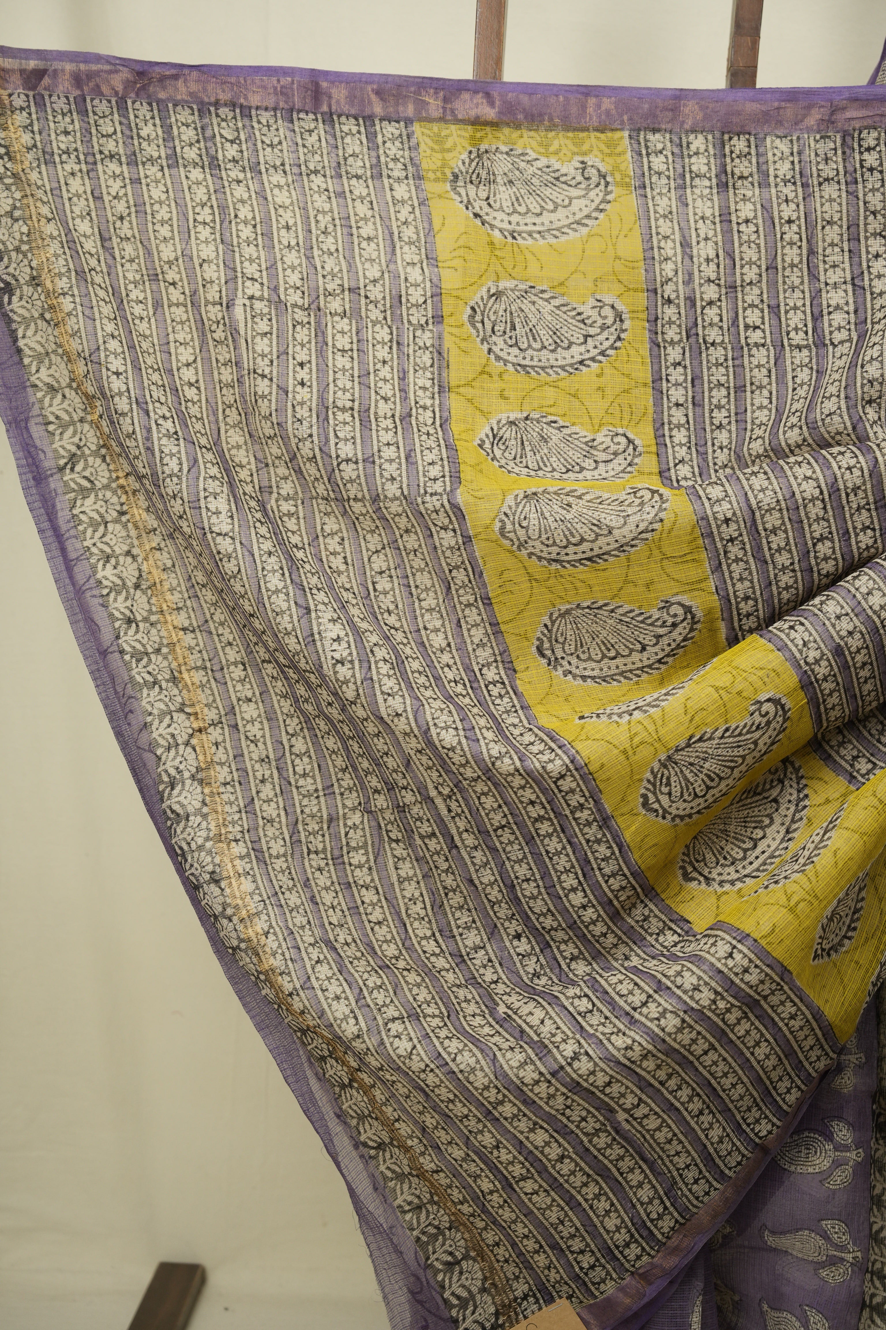 Purple Kota Doria Saree - SRPKDS285
