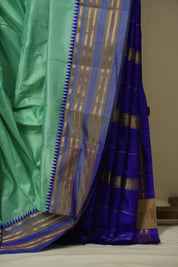 Aqua Narayan Peth Silk Saree - SRANPSS14
