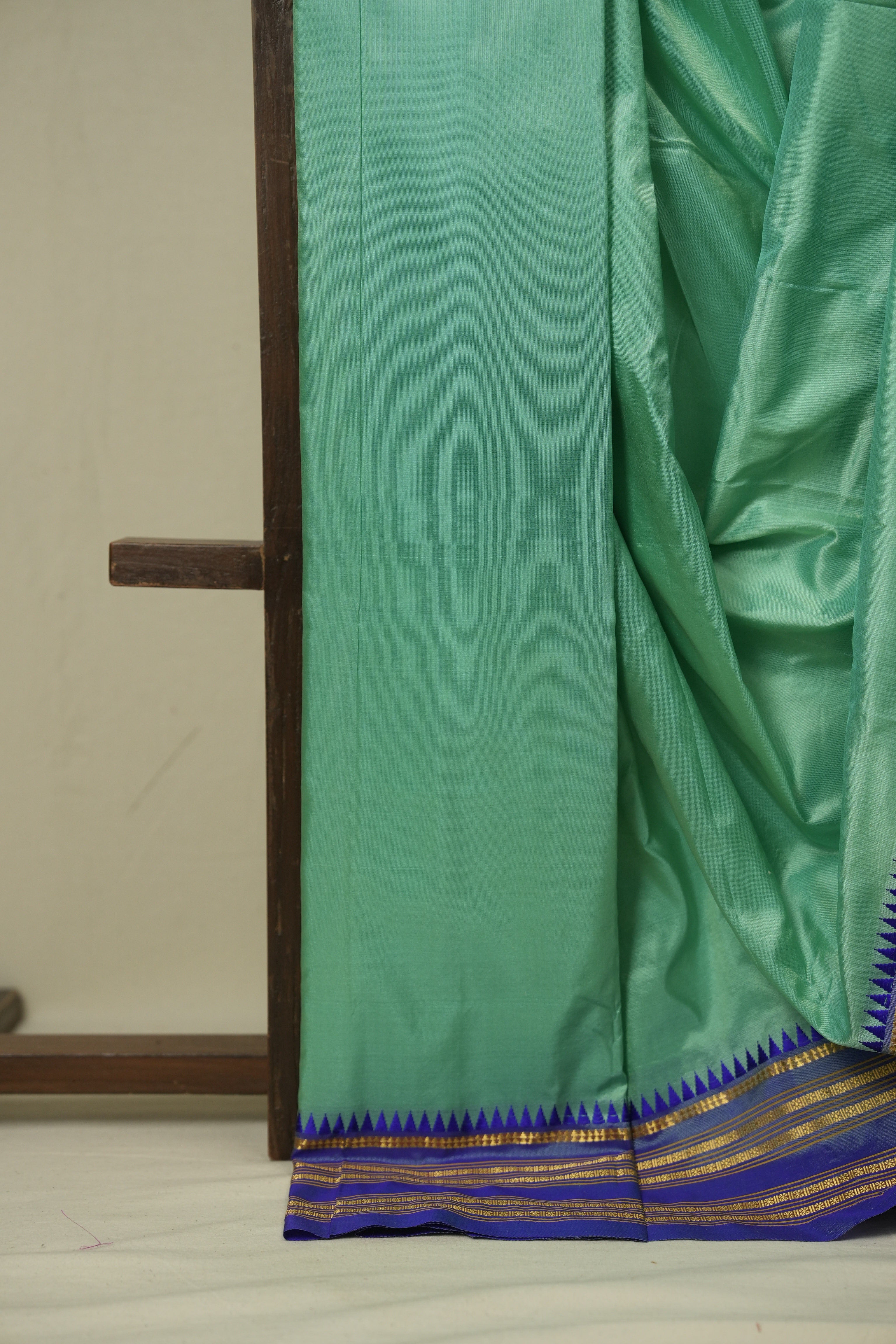 Aqua Narayan Peth Silk Saree - SRANPSS14