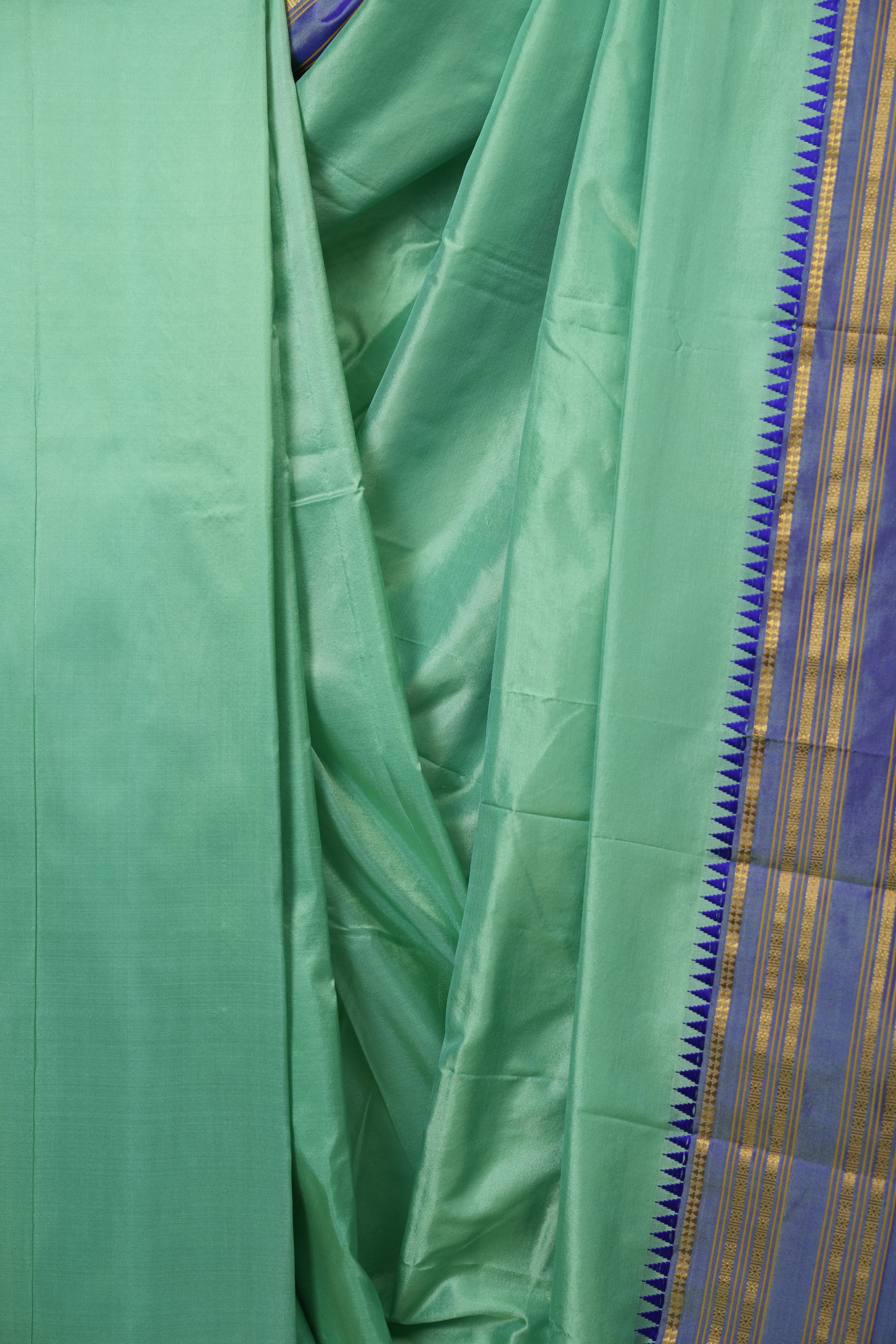 Aqua Narayan Peth Silk Saree - SRANPSS14