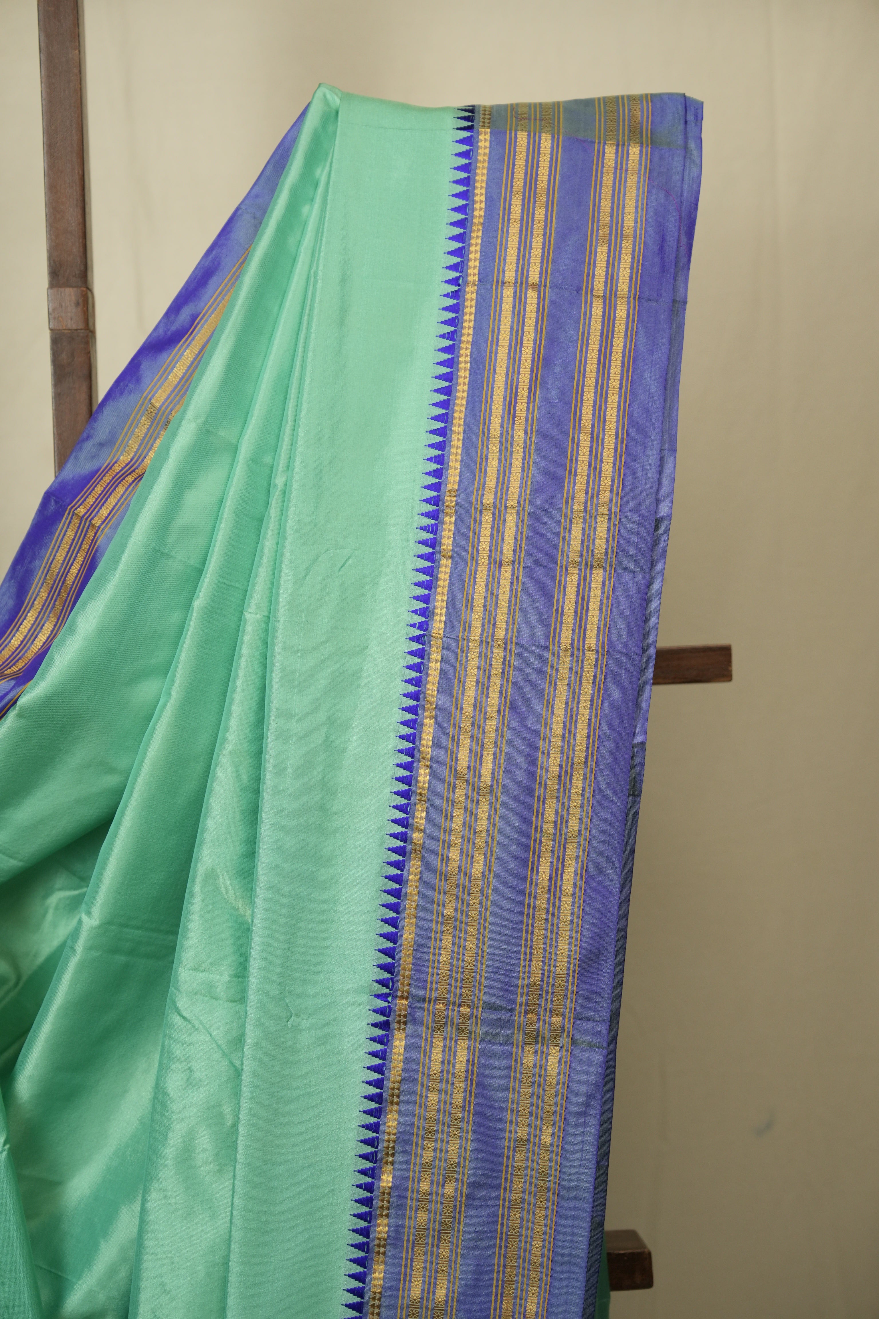 Aqua Narayan Peth Silk Saree - SRANPSS14