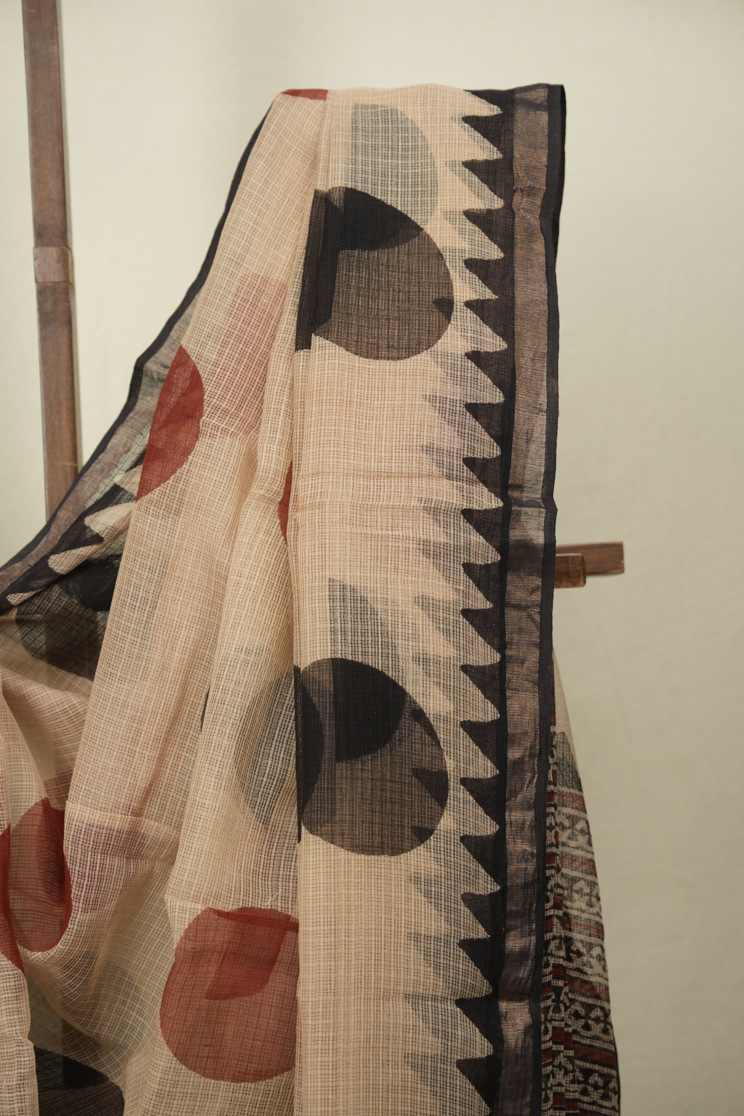 Cream Kota Doria Saree - SRCKDS286