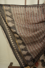 Cream Kota Doria Saree - SRCKDS286