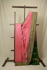 Peach Narayan Peth Silk Saree - SRPNPSS07
