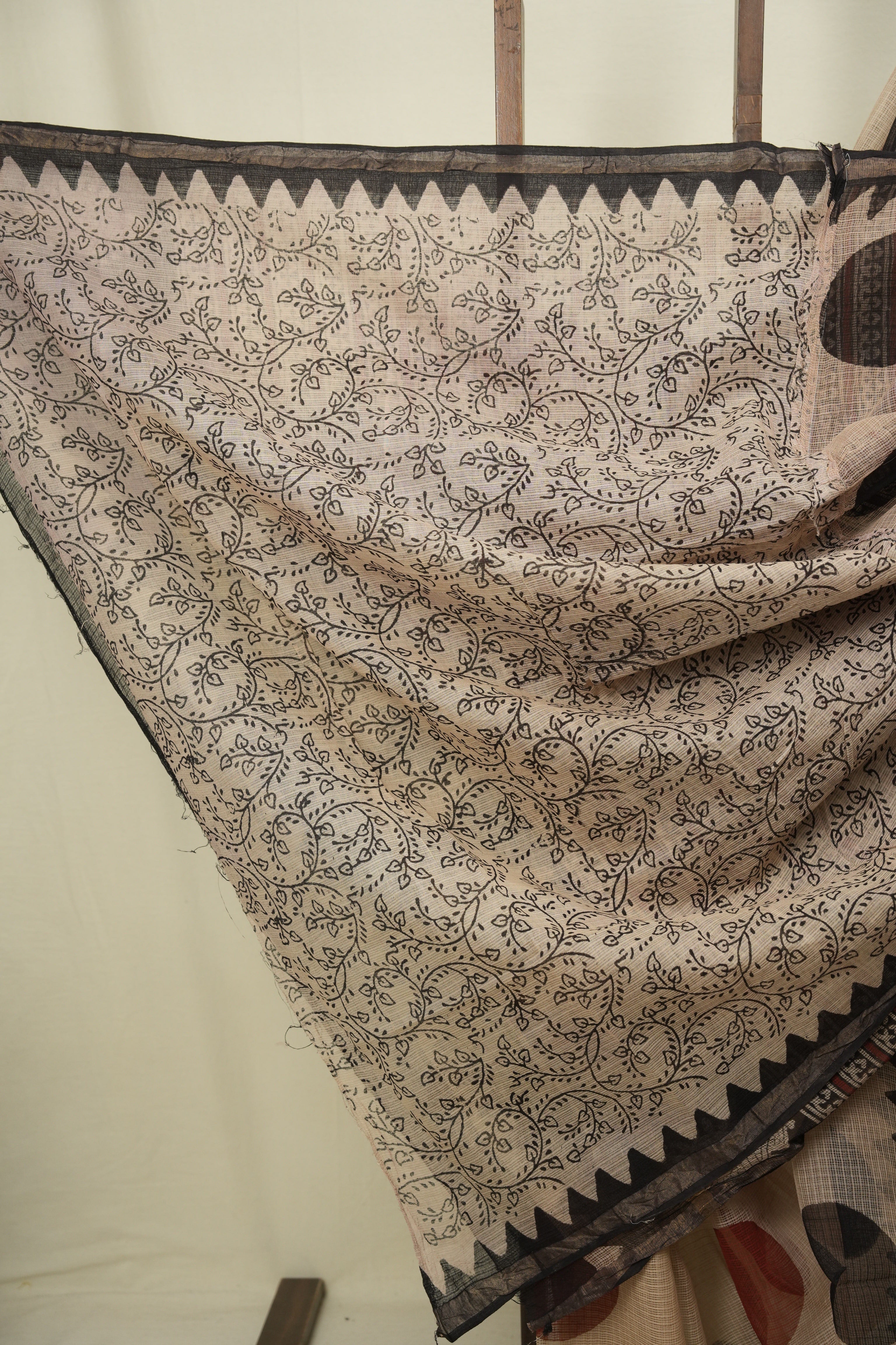 Cream Kota Doria Saree - SRCKDS286