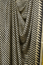 Black HBP Modal Silk Saree - SRBMSS717