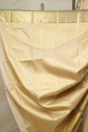 Cream Kanjivaram Silk Saree - SRCKSS1024