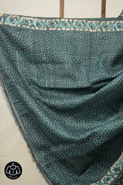 Rama Green HBP Tussar Silk Saree - SRRGHTSS735