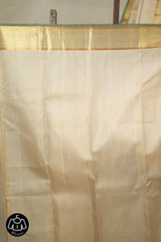 Cream Kanjivaram Silk Saree - SRCKSS1024