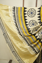 Black HBP Modal Silk Saree - SRBMSS717